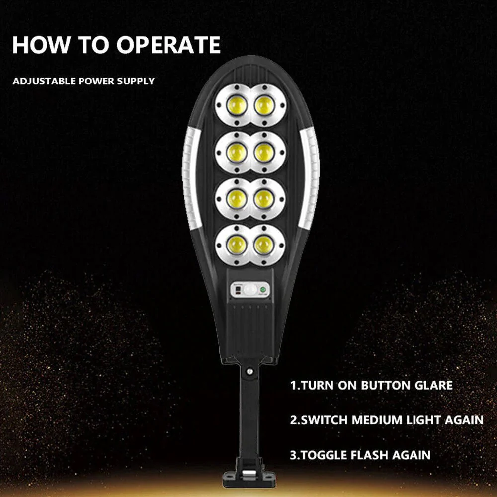 CRONY MX-T200 Solar induction street lamp LED Large Size Solar Street Lights Outdoor IP67 Waterproof with Remote Control Security Light - Image 5