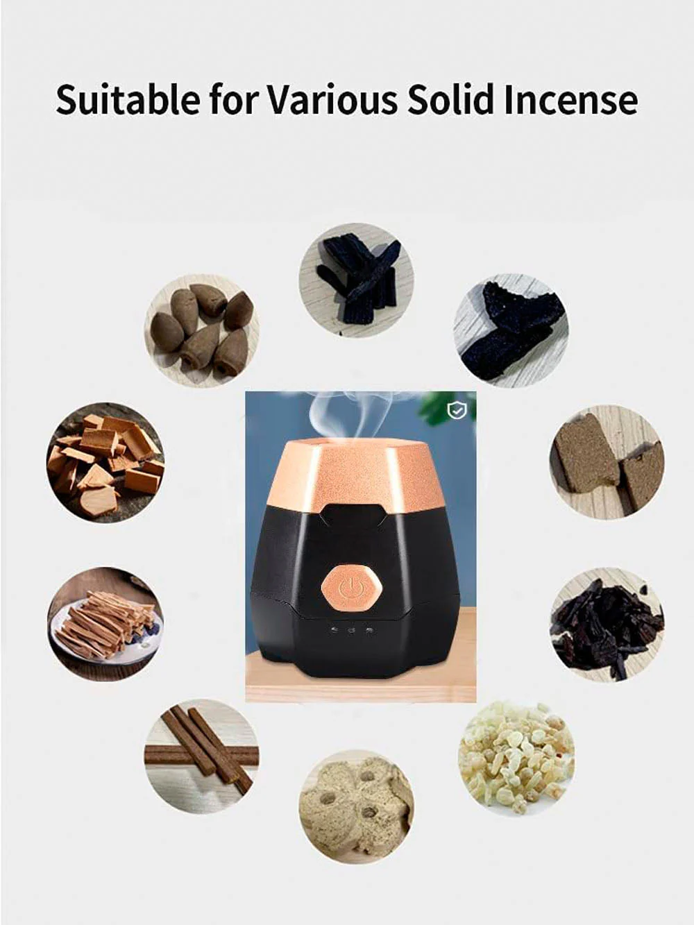 CRONY Hexagon Electric Bukhoor Burner – Stylish Arabic Mubkhara for Oud and Incense, Ideal for Home and Office - Image 4