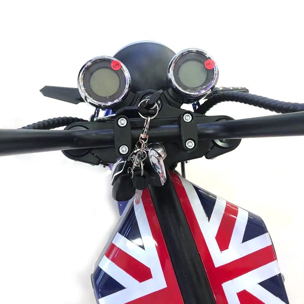 CRONY X1 Harley Electrocar car With BT Speaker Electrocar car Citycoco Fat Tire Electric Motorcycle Purple - Image 2