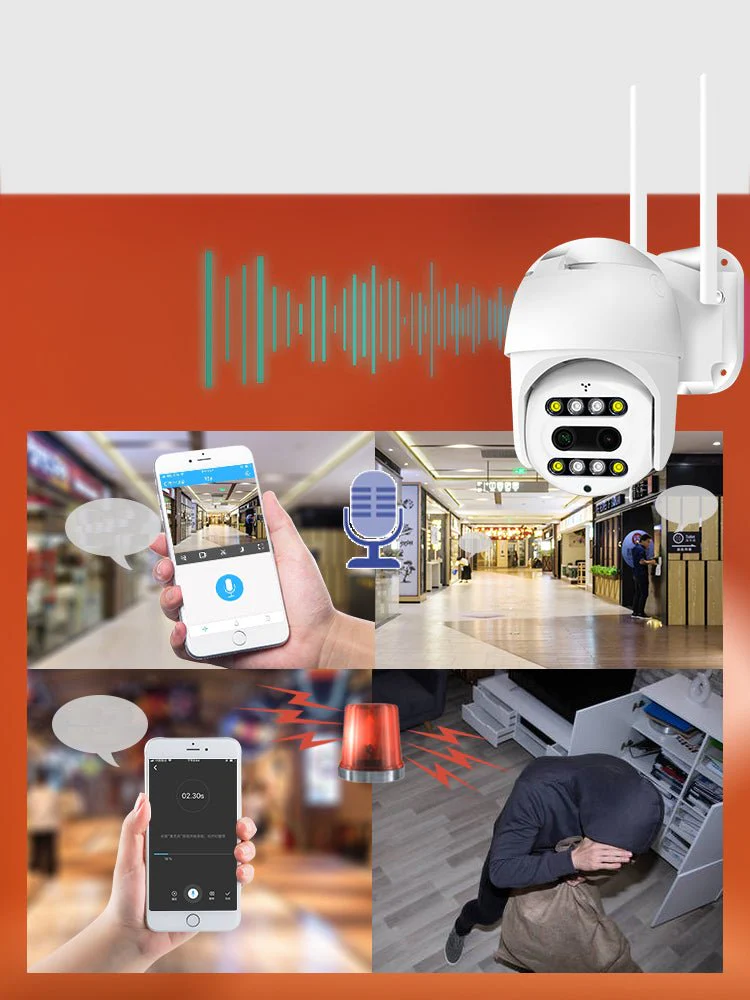 CRONY NIP-21HS carecam PRO APP ball Face recognition and shooting linkage alarm Voice alarm Day and night full color dual lens camera - Image 4