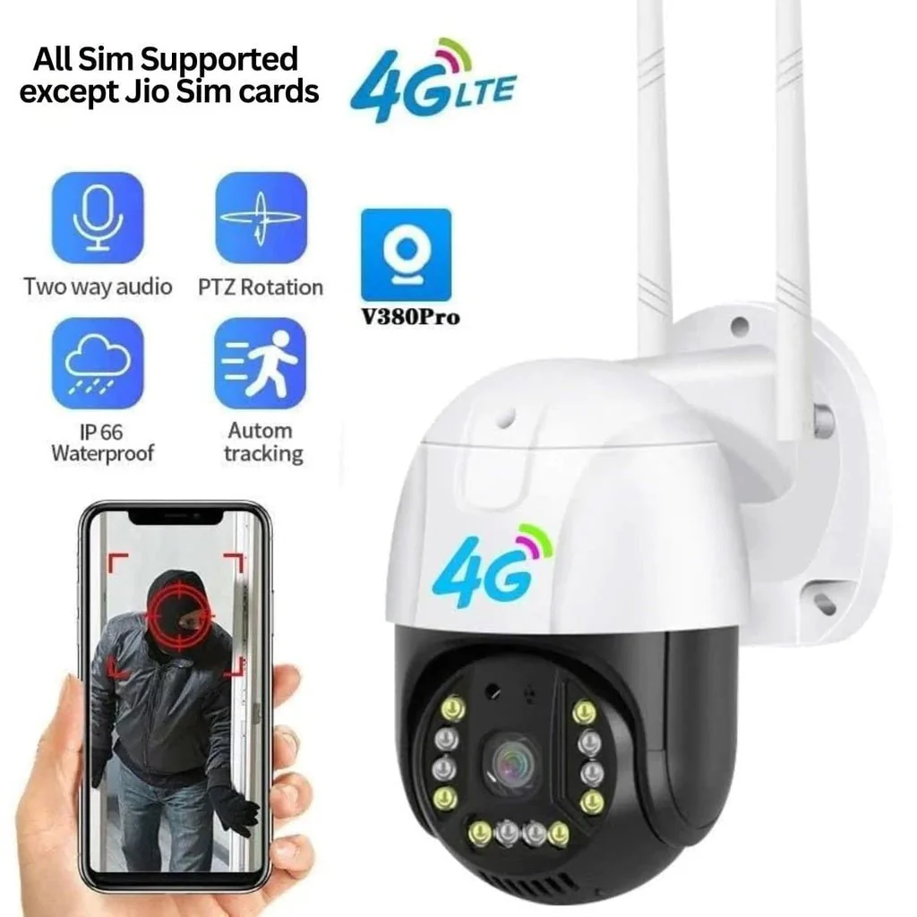 CRONY P20 4G-4K-HD PTZ Camera Outdoor Security Wireless Camera Surveillance 4G Sim Card Support - Image 6