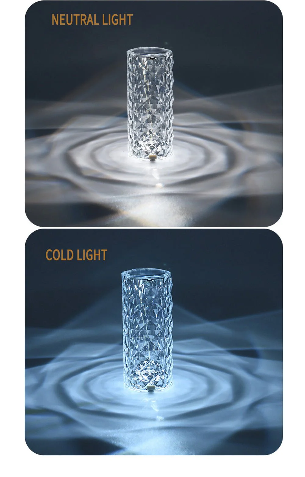 CRONY Rose lamp 16 color RGB touch color + remote and recharge Modern Design Touch Dimmable Recharge Table Lamp - Image 10