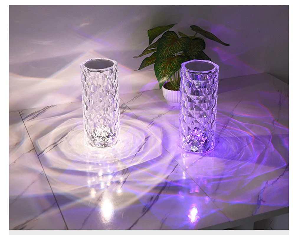 CRONY Rose lamp 16 color RGB touch color + remote and recharge Modern Design Touch Dimmable Recharge Table Lamp - Image 8