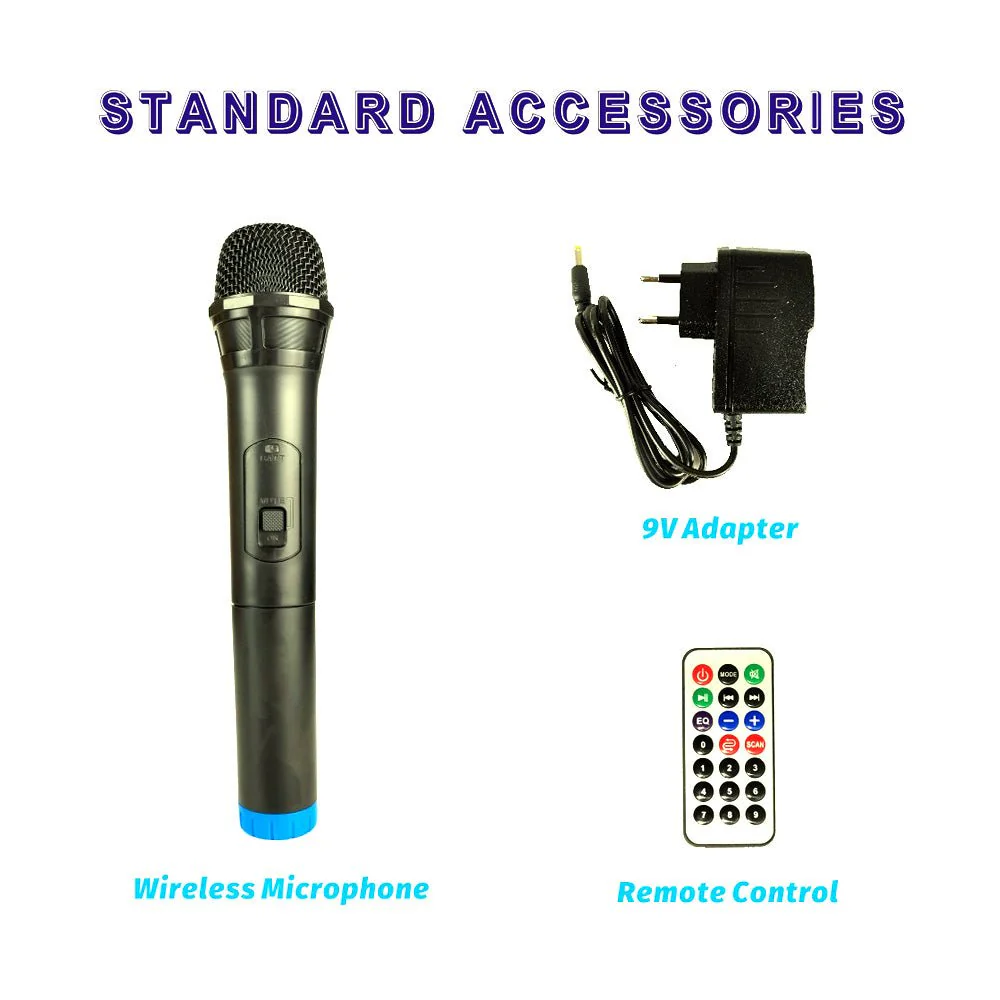 CRONY RX-6238 big  power disco light loud speaker wireless with bass echo treble rechargeable battery karaoke speaker - Image 10