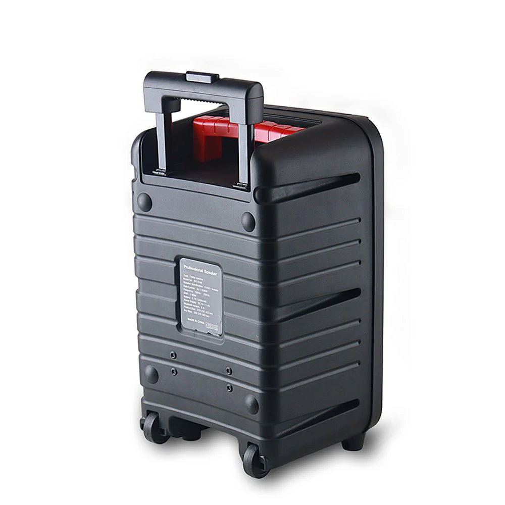 CRONY RX-8148 Speaker 8 Inch Portable Bluetooth Karaoke Wireless Trolley Speaker System With Battery - Image 6