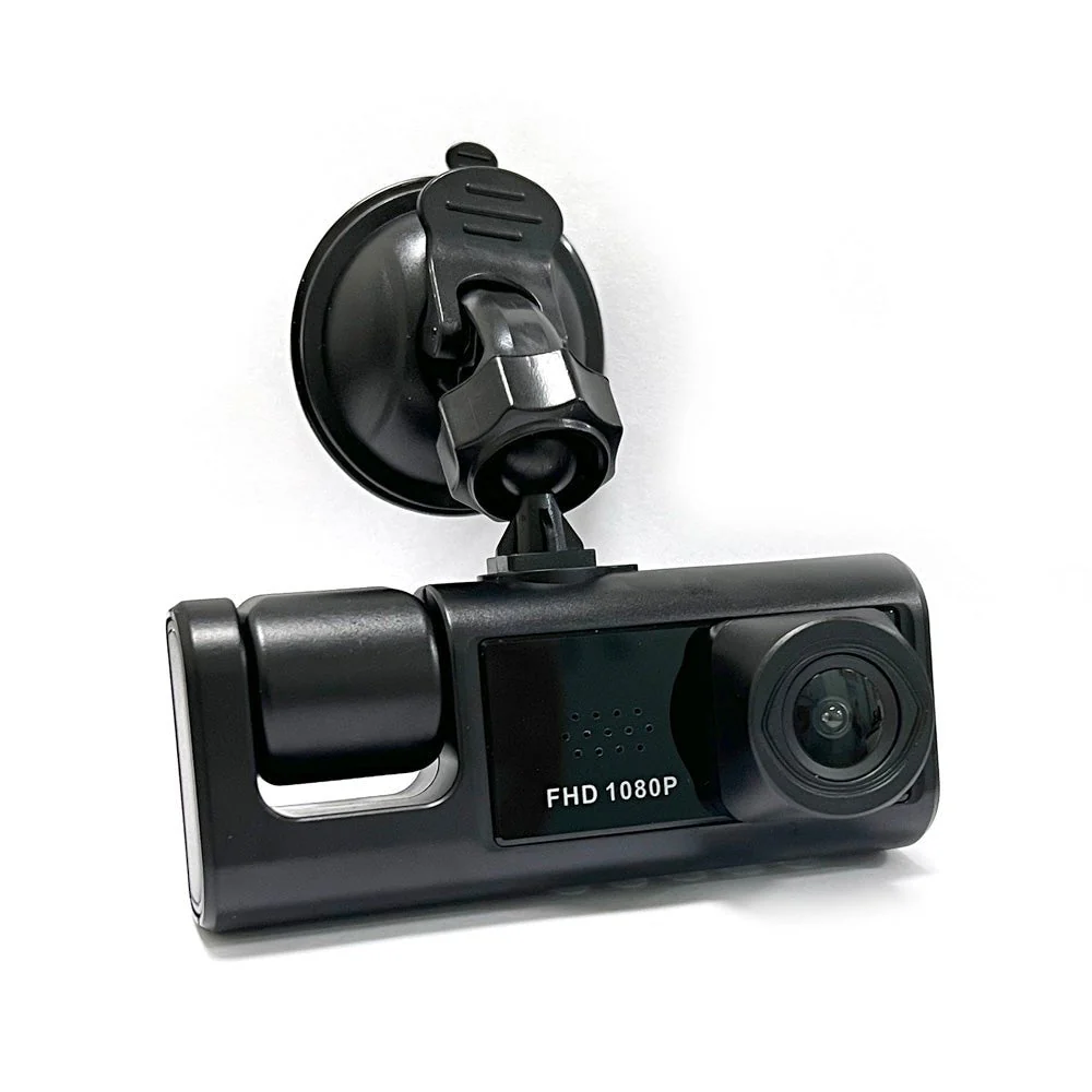 CRONY S11 Three-Camera 1920*1080 pushbutton dashcam 1080P DVR Dashcam Front Indoor and Rear View Camera Driving Recorder - Image 2