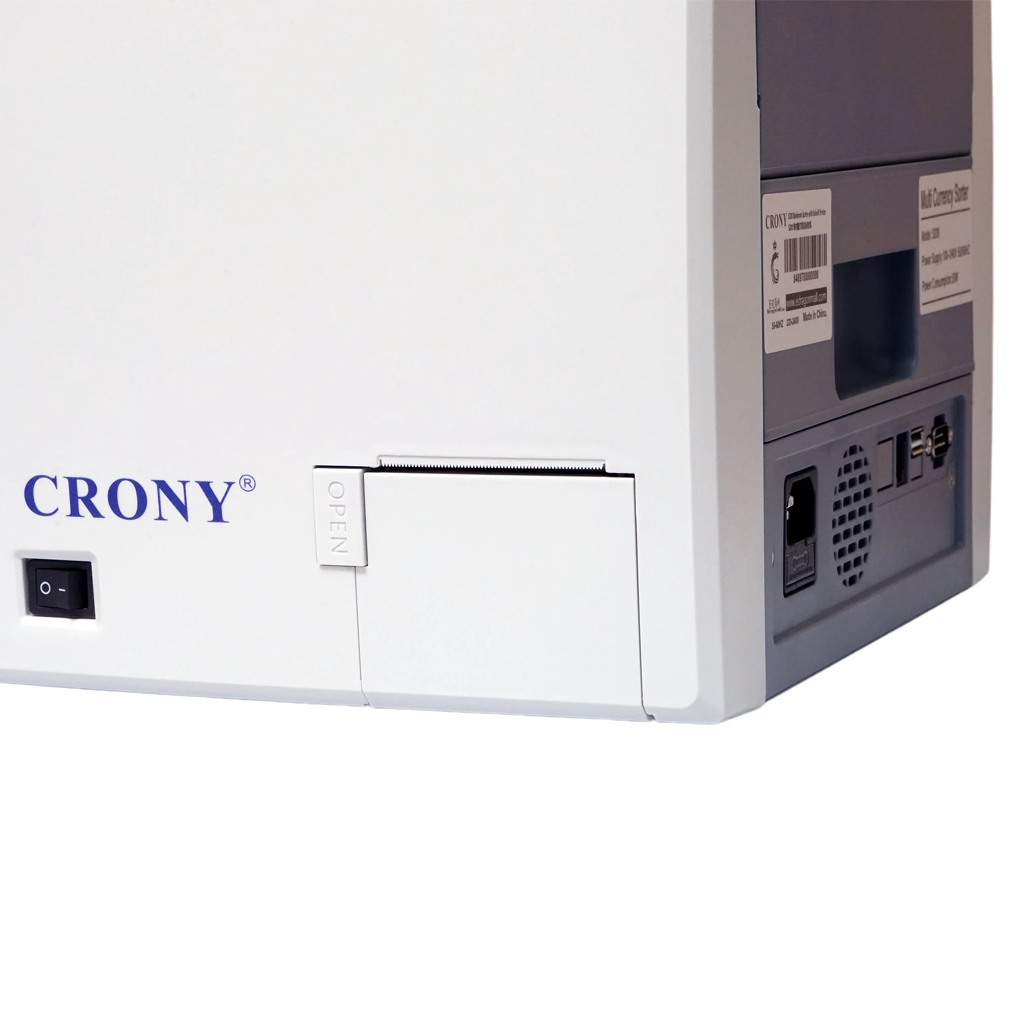 CRONY S200 High-Speed Smart Bill Counter 1000 Notes/Min Built-in Thermal Printer Touch Screen Banknote Verifiers - Image 15