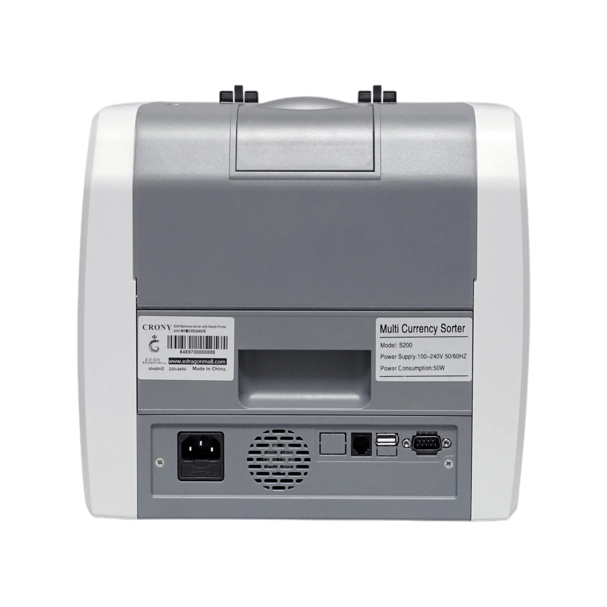 CRONY S200 High-Speed Smart Bill Counter 1000 Notes/Min Built-in Thermal Printer Touch Screen Banknote Verifiers - Image 17