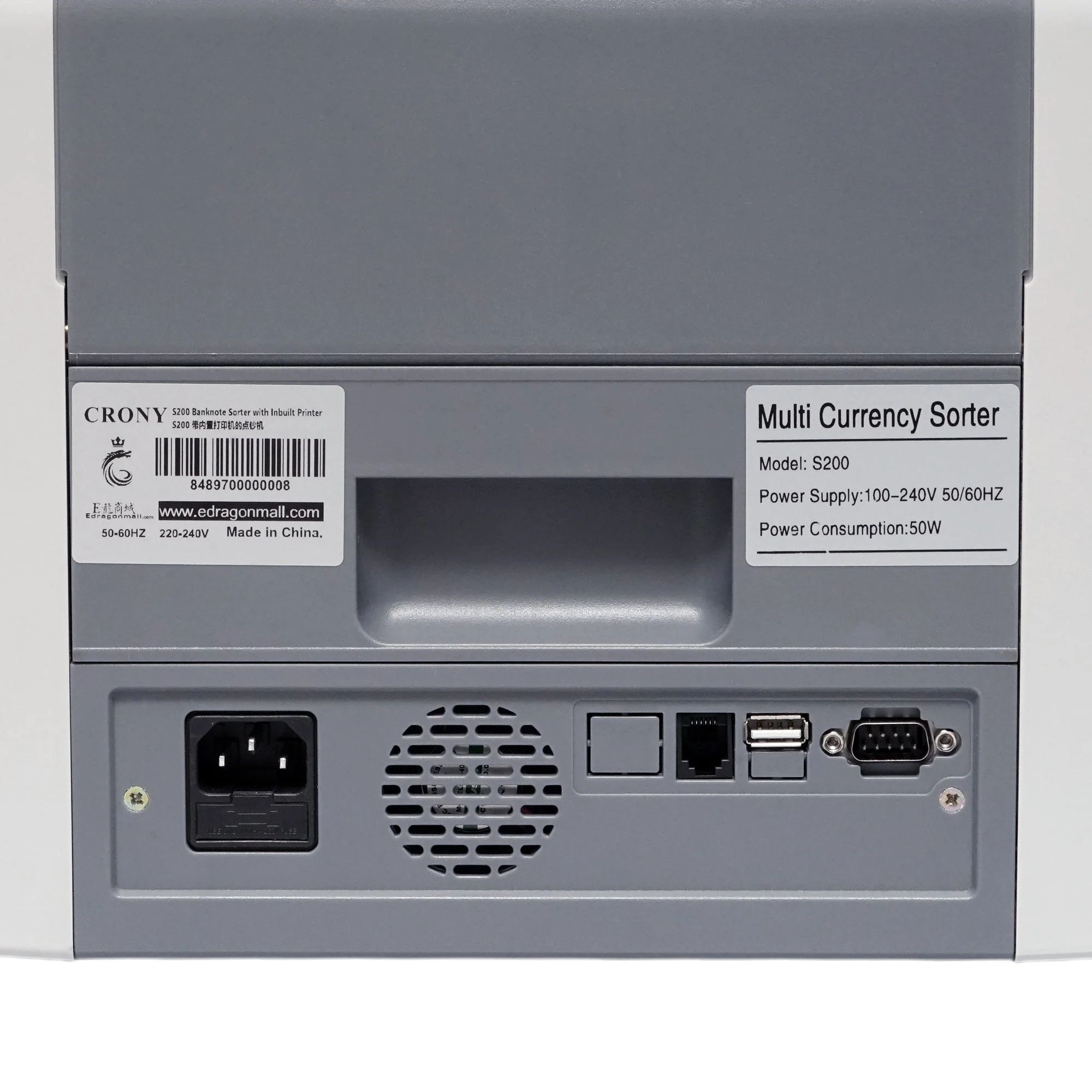 CRONY S200 High-Speed Smart Bill Counter 1000 Notes/Min Built-in Thermal Printer Touch Screen Banknote Verifiers - Image 18