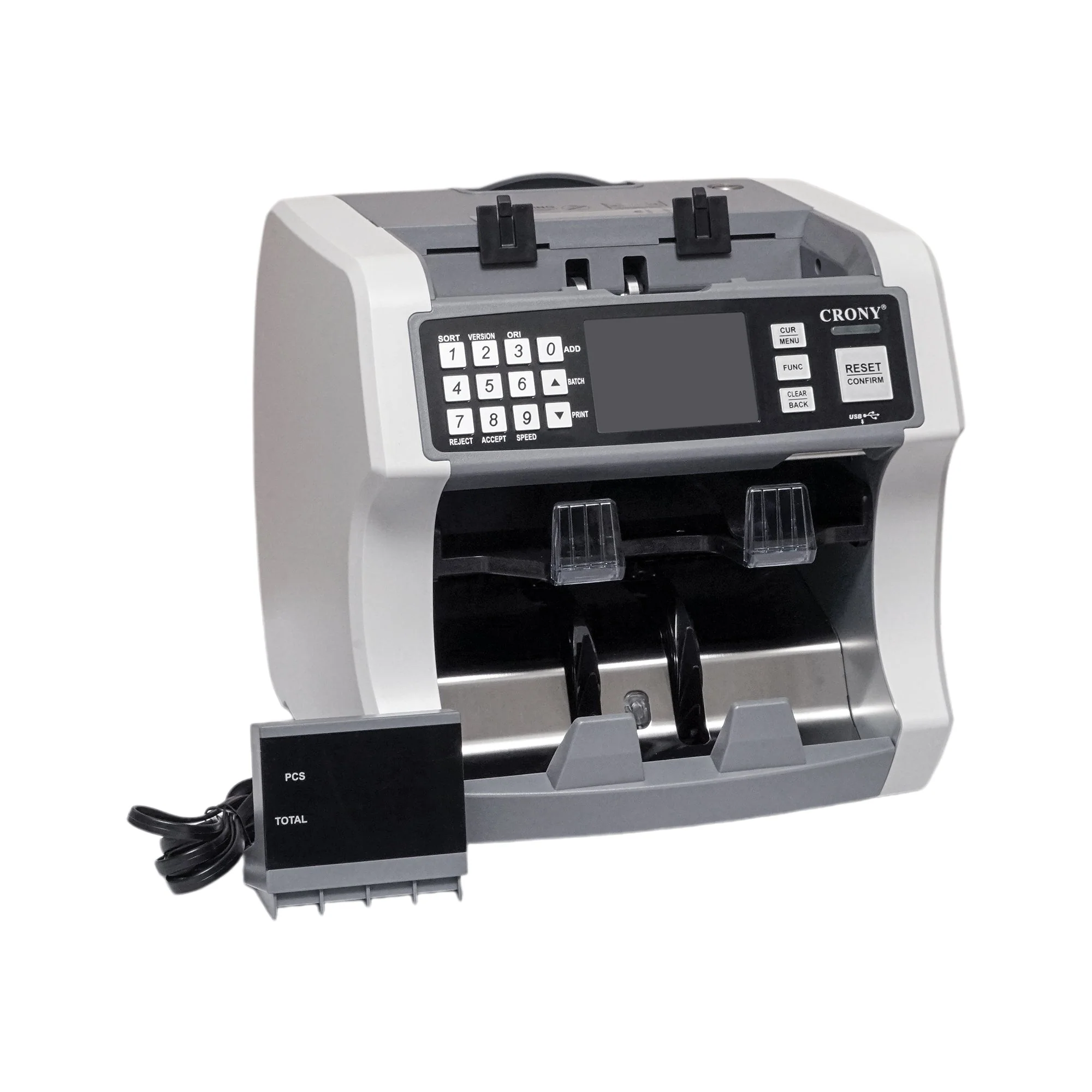 CRONY S200 High-Speed Smart Bill Counter 1000 Notes/Min Built-in Thermal Printer Touch Screen Banknote Verifiers - Image 19