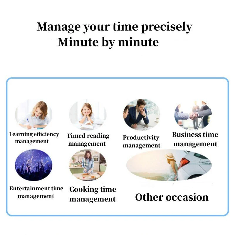 CRONY S238A Digital Alarm Clock with Visible Timer Snooze Temperature Date Knob Countdown Table Clock Dual Alarm Night Mode LED Clock - Image 12