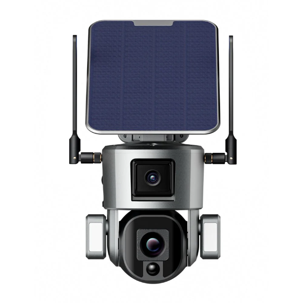 CRONY S5 WiFi-4K-8MP-10X Solar Dual Linkage Battery PTZ Camera  8MP Wireless CCTV Camera Outdoor IP66 Waterproof Solar Dual Camera