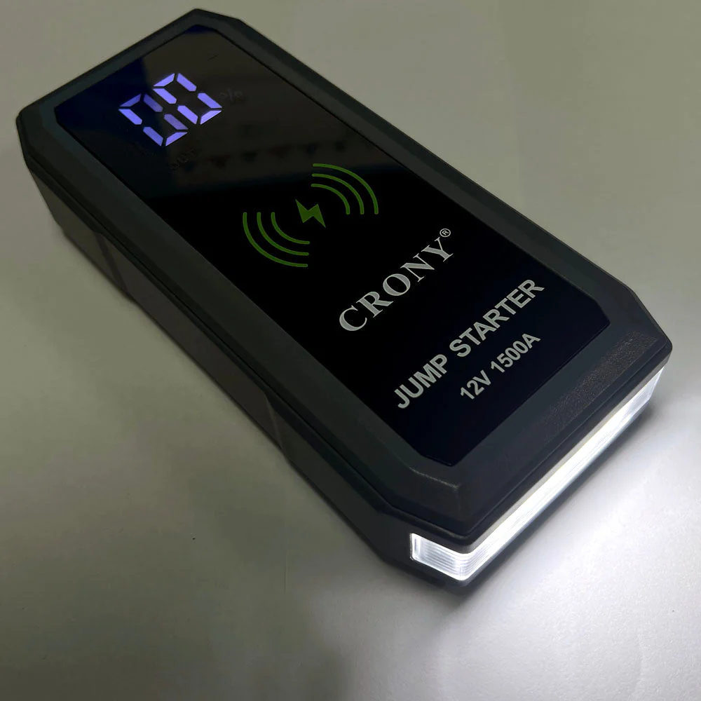 CRONY S606+Air Super Jumper Starter 12V Auto Car Battery Portable Jump Starter Power Station with wireless charging function - Image 8