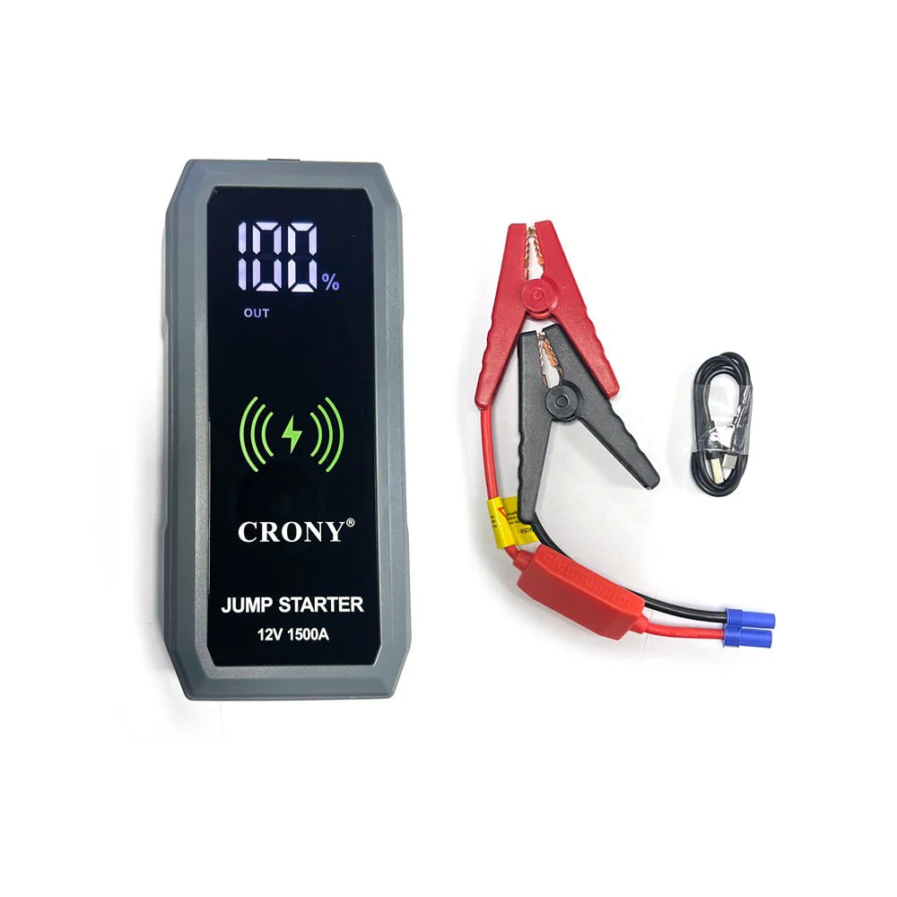 CRONY S606+Air Super Jumper Starter 12V Auto Car Battery Portable Jump Starter Power Station with wireless charging function - Image 10