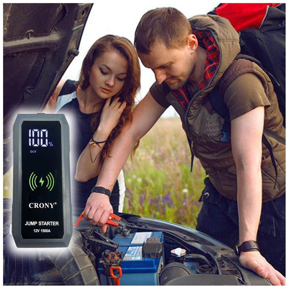 CRONY S606+Air Super Jumper Starter 12V Auto Car Battery Portable Jump Starter Power Station with wireless charging function - Image 7