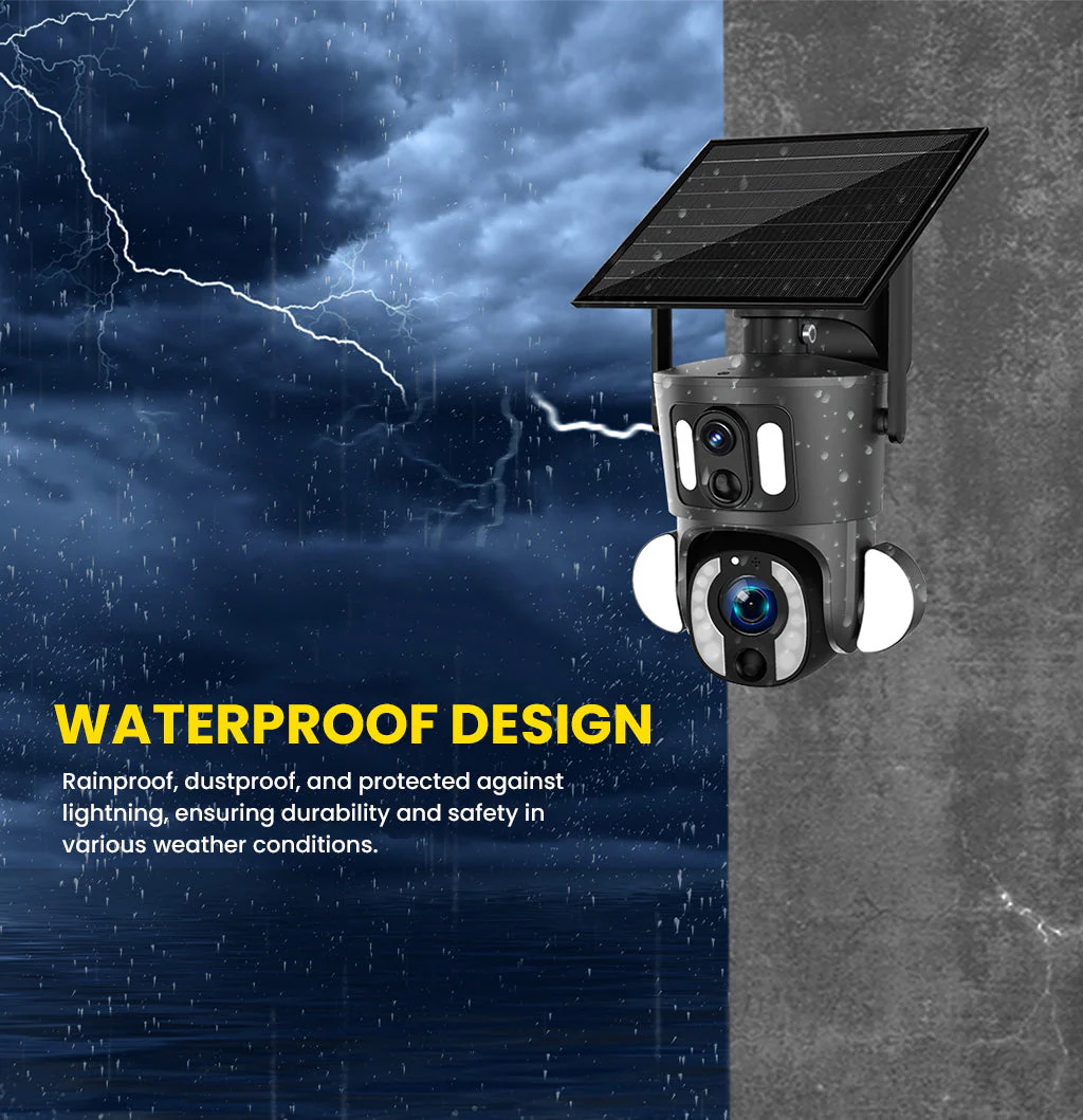 CRONY SD3210 Solar PTZ Wireless Dual Lens 10X Zoom Camera - Image 6