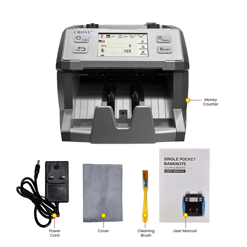 CRONY SH-29C Multi Currency Mix Value Money sorte with UV MG MT IR Detection 800 1000 1200 pcs/min  No reviews  | - Image 12