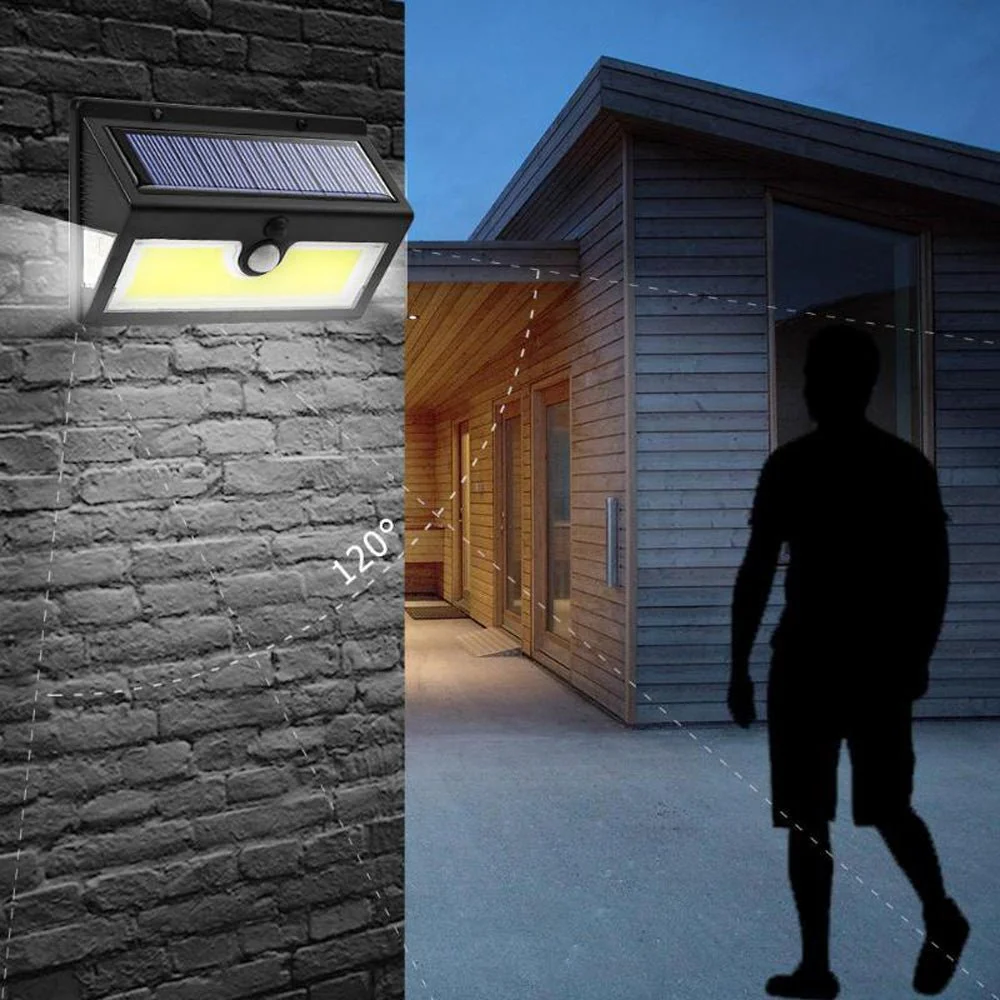 CRONY SH-52ALED Solar Powered LED Wall Light  led waterproof solar wall garden lamp motion sensor lamp - Image 4