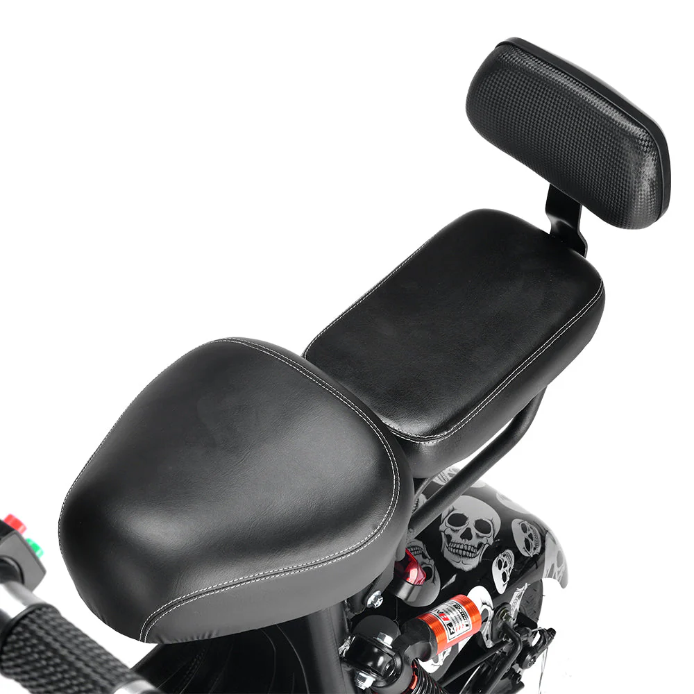 CRONY Small Harley two seat big tires with BT 1000w high power two wheels adult electric scooter Electric Motorcycle Black Spider - Image 5