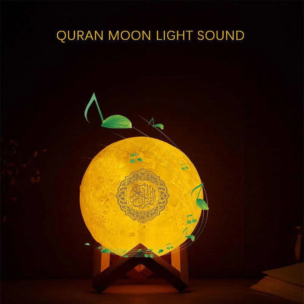 CRONY SQ-510 Moon Lamp Quran Speaker-sq-618 With Remoter - Image 2