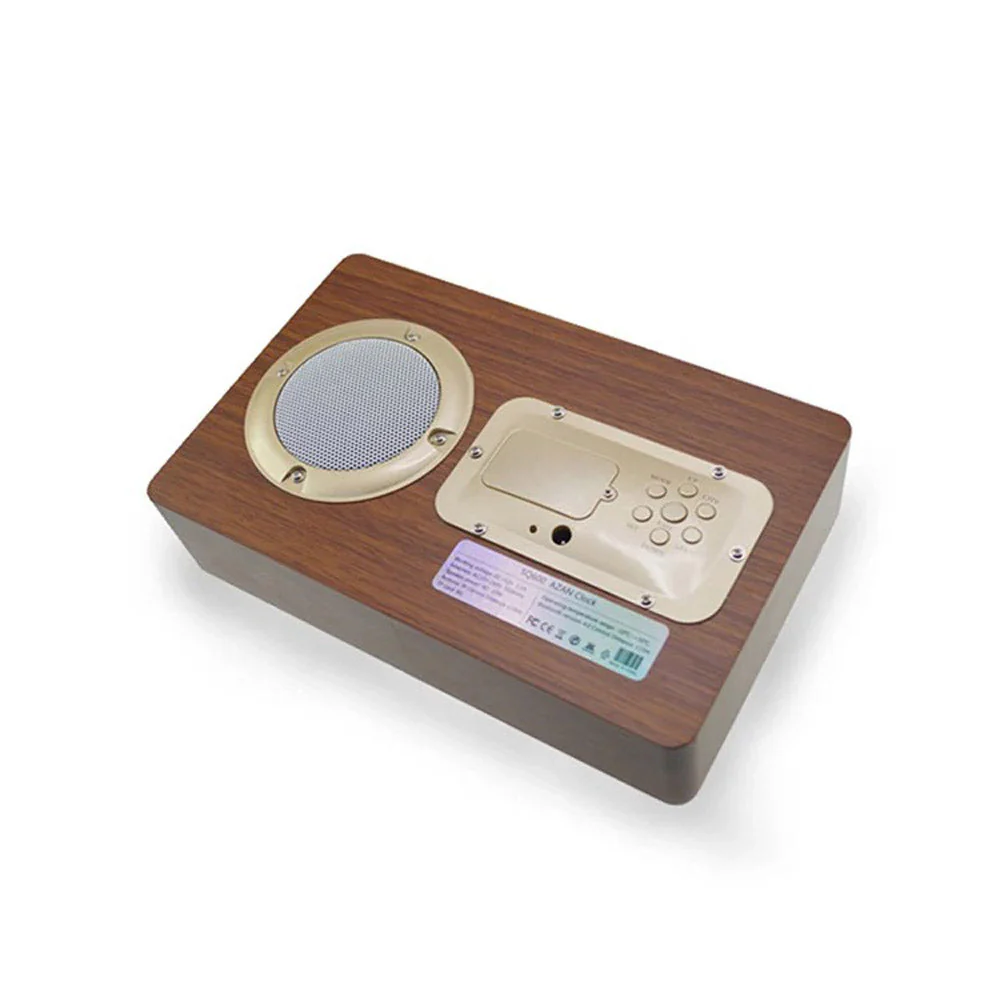 CRONY SQ-600 Moon Lamp Quran clock Wooden Azan Quran Speaker Clock - Image 6