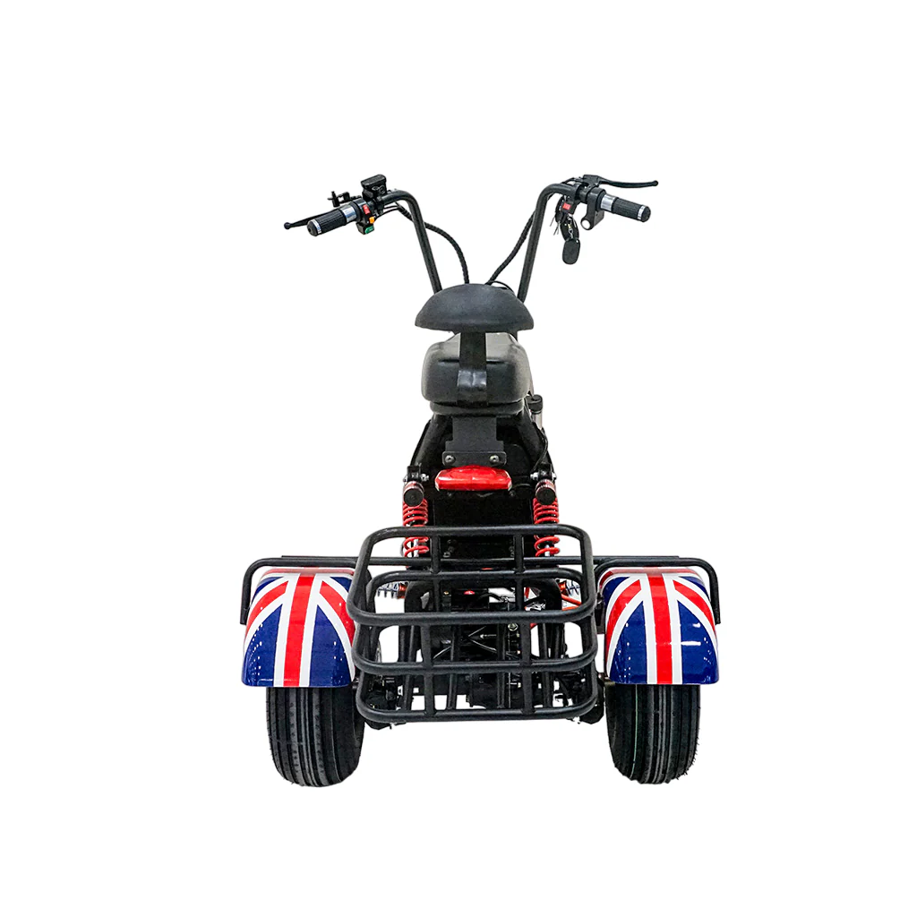 CRONY SS-11W Electric Scooter 1000W Motor 48V/15AH Battery 25-45KM Range Disc Brakes Front/Rear Suspension three wheel scooter with basket Electric Motorcycle - Image 12