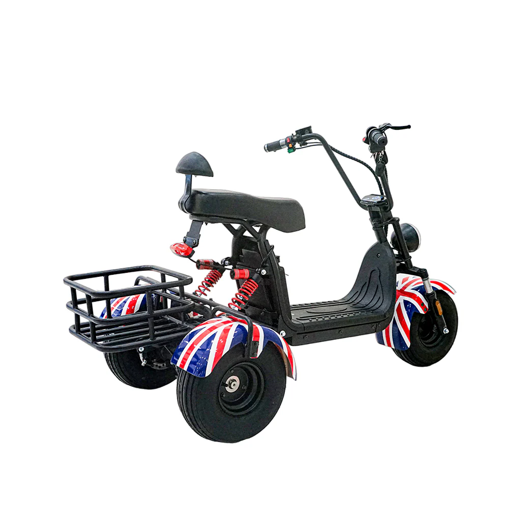 CRONY SS-11W Electric Scooter 1000W Motor 48V/15AH Battery 25-45KM Range Disc Brakes Front/Rear Suspension three wheel scooter with basket Electric Motorcycle - Image 13