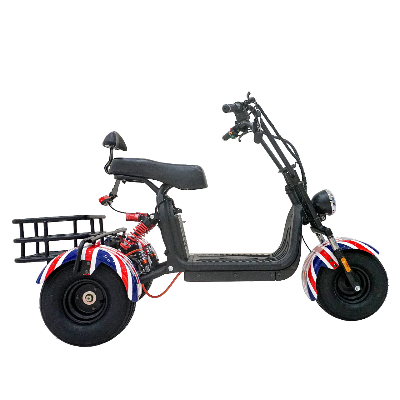 CRONY SS-11W Electric Scooter 1000W Motor 48V/15AH Battery 25-45KM Range Disc Brakes Front/Rear Suspension three wheel scooter with basket Electric Motorcycle - Image 3