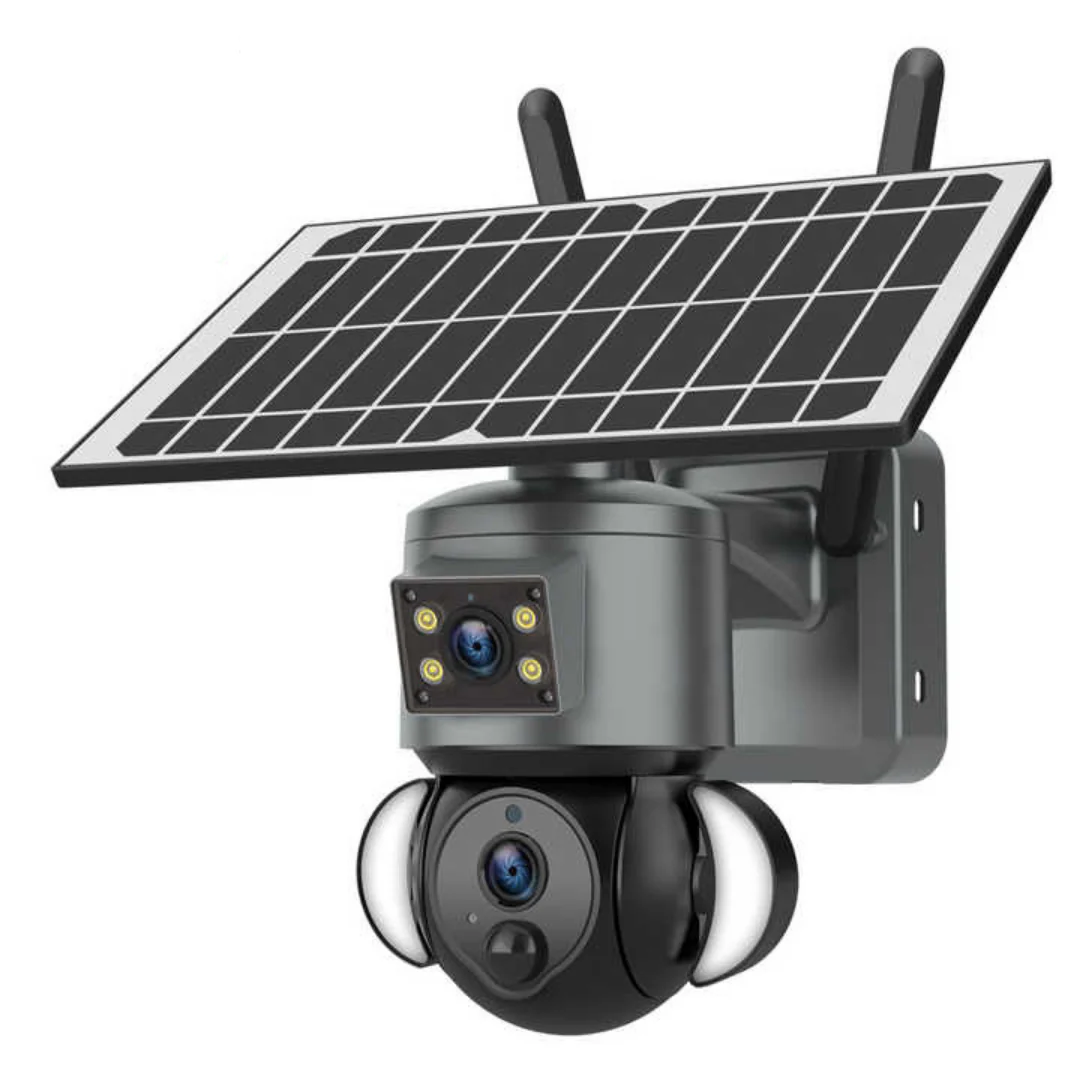 CRONY ST-558-6MP-12X-4G Dual Lens Zoom Solar Battery Camera