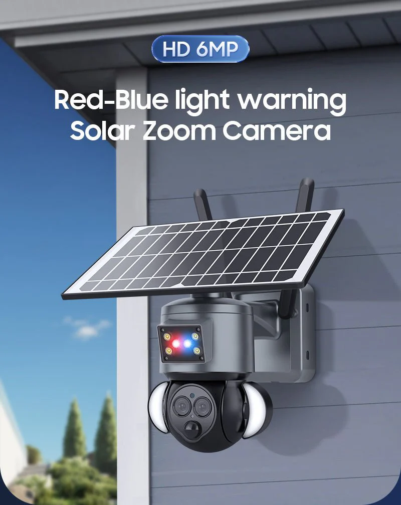 CRONY ST-558-6MP-12X-4G Dual Lens Zoom Solar Battery Camera - Image 2