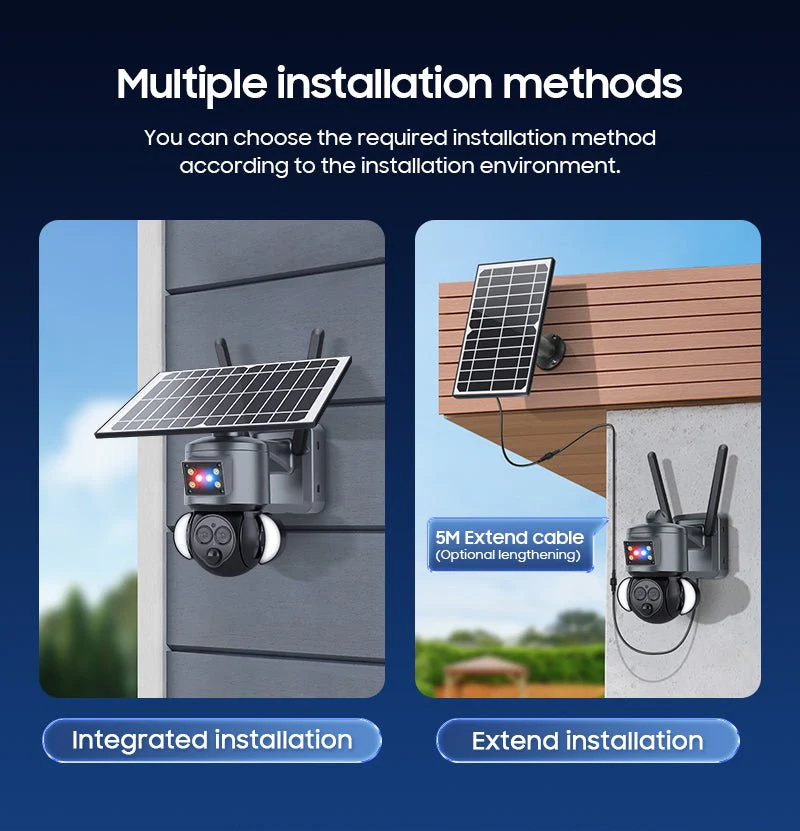 CRONY ST-558-6MP-12X-4G Dual Lens Zoom Solar Battery Camera - Image 8