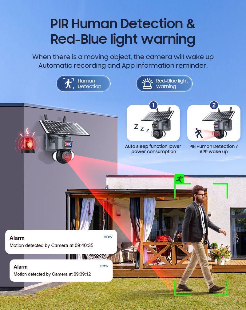 CRONY ST-558-6MP-12X-4G Dual Lens Zoom Solar Battery Camera - Image 9