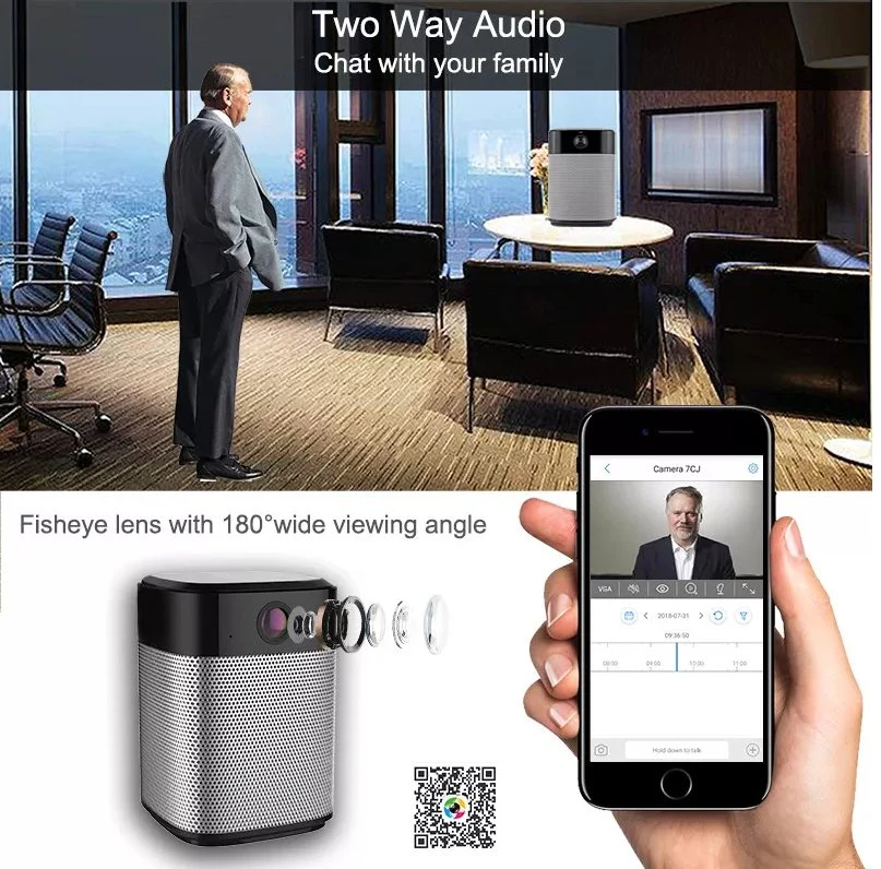 CRONY SV-A1 Keeper HD 1080P mini Wifi IP Camera and Bluetooth Speaker Security Camera with Night Vision Two Way Audio Motion - Image 4