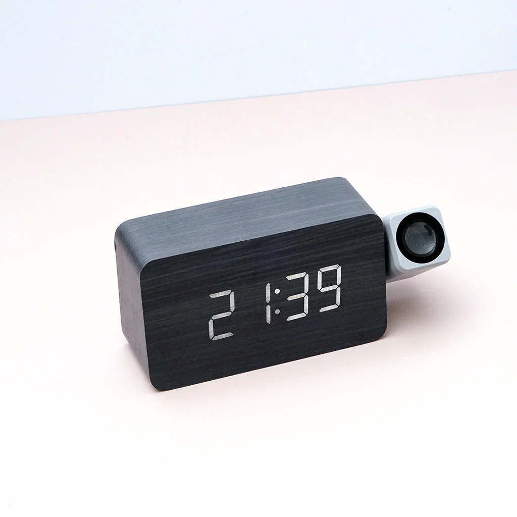 CRONY T009 Black Wood Projection Clock - Image 7