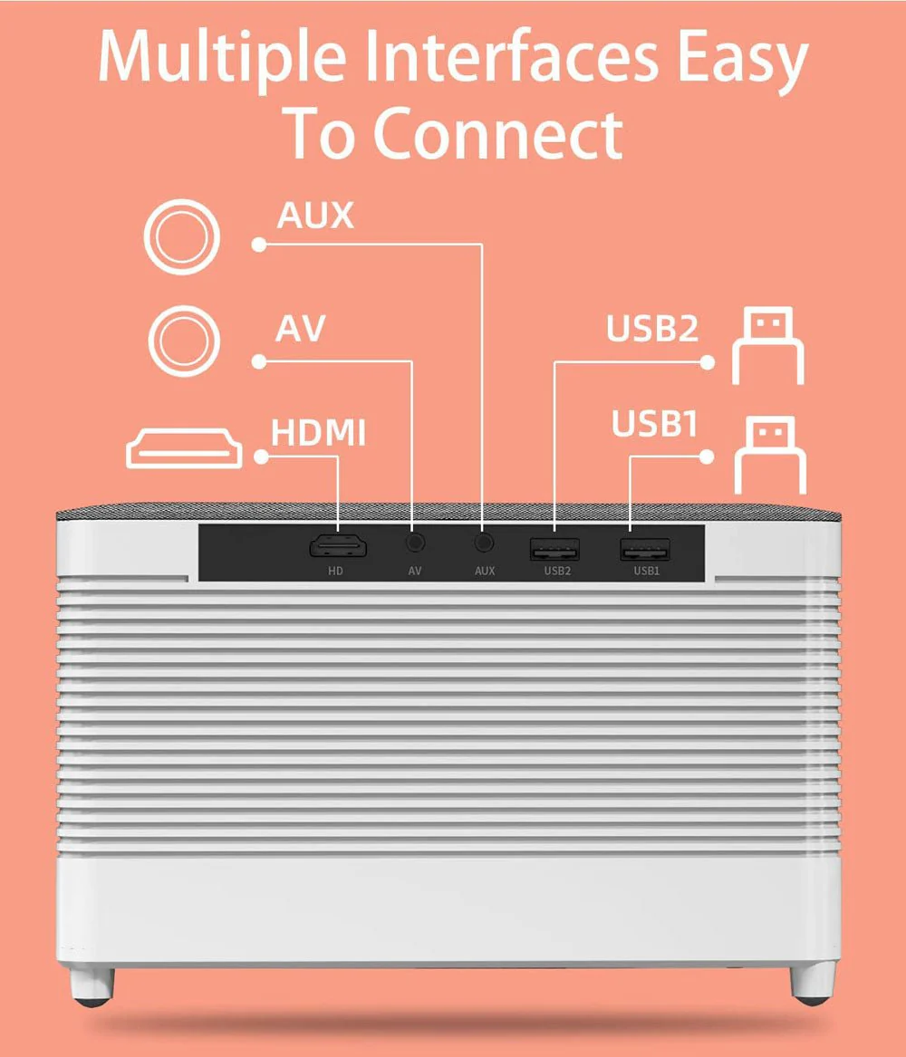 CRONY T55A Projector 5G WiFi Bluetooth Nativo Full HD 1920X1080p Suporte 4K Home Theater para iOS Android - Image 6