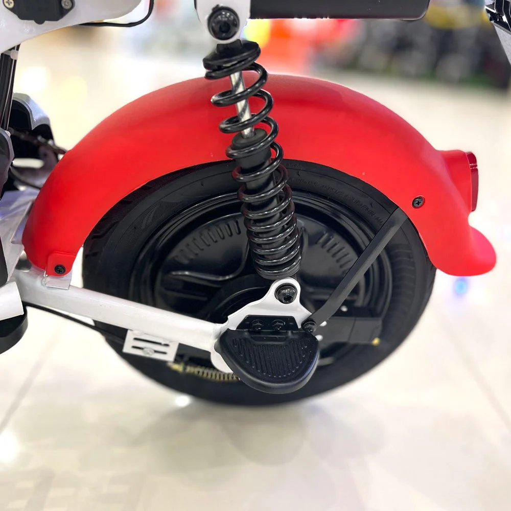 CRONY T6 Electric Scooter 400W Dual Seater 48V/12AH Battery 20-35KM Range Quadruple Brake LCD Screen Luggage Basket - Image 12