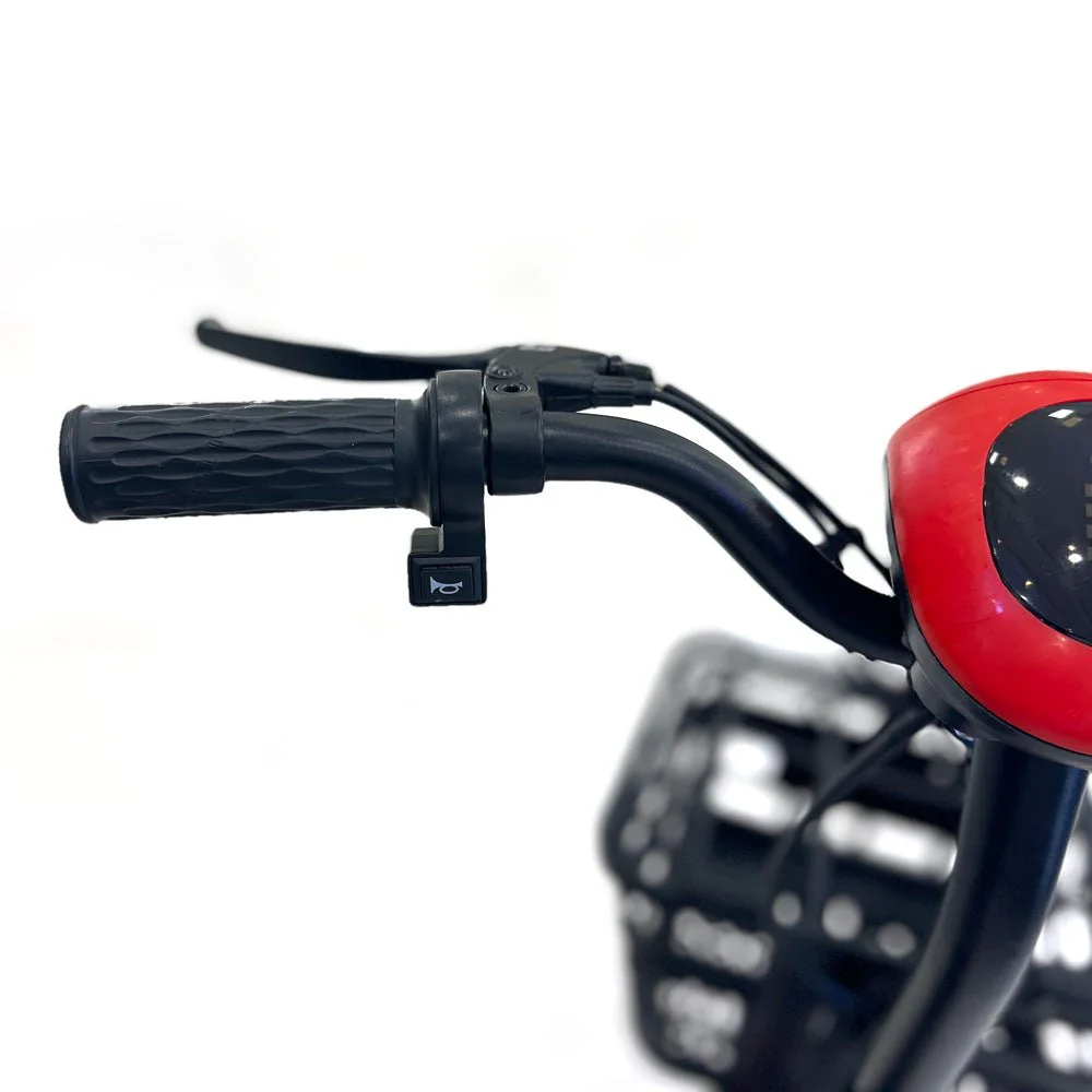 CRONY T6 Electric Scooter 400W Dual Seater 48V/12AH Battery 20-35KM Range Quadruple Brake LCD Screen Luggage Basket - Image 14