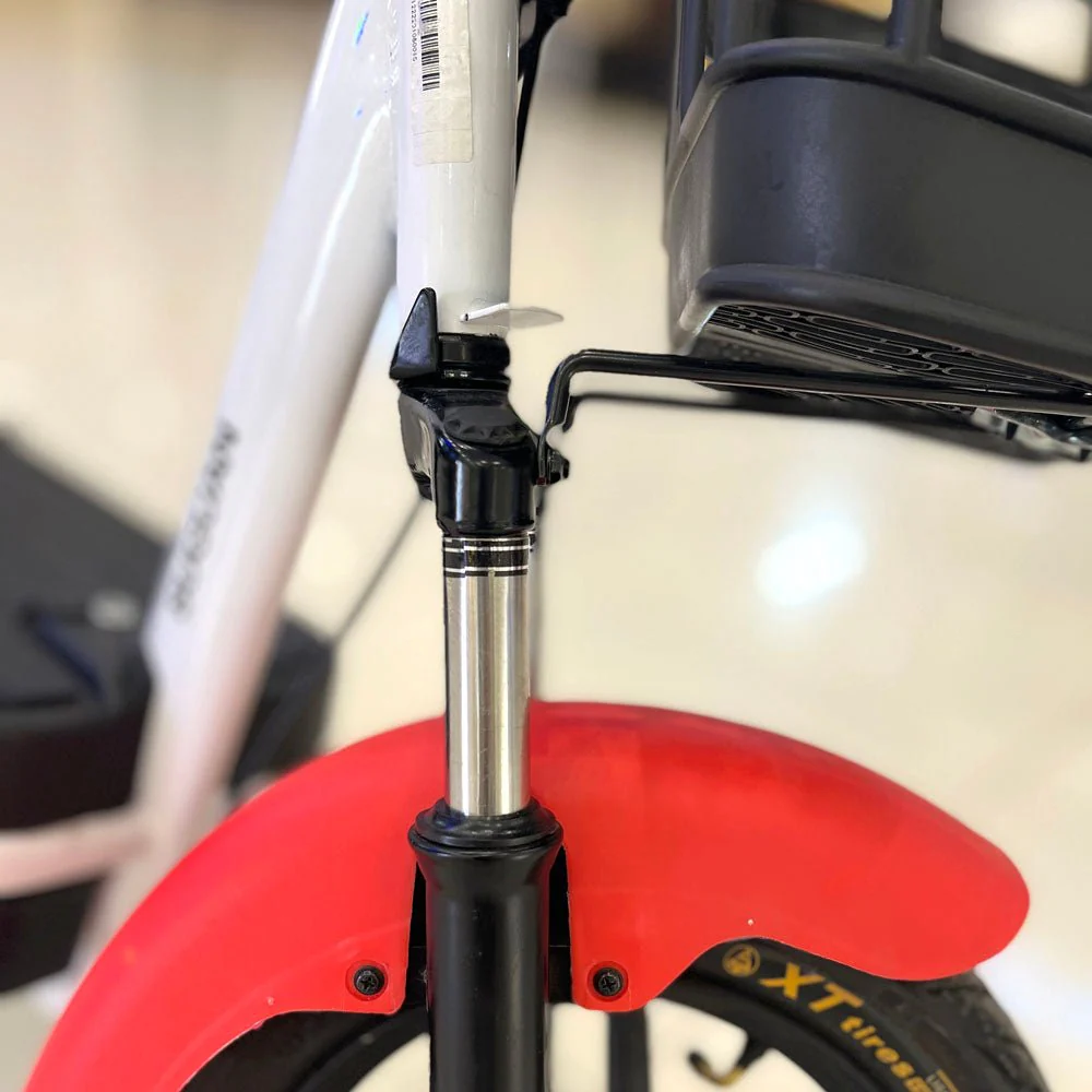 CRONY T6 Electric Scooter 400W Dual Seater 48V/12AH Battery 20-35KM Range Quadruple Brake LCD Screen Luggage Basket - Image 7