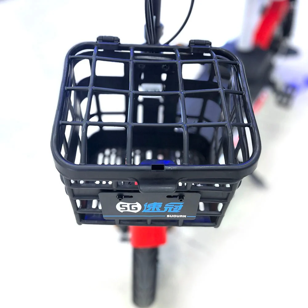 CRONY T6 Electric Scooter 400W Dual Seater 48V/12AH Battery 20-35KM Range Quadruple Brake LCD Screen Luggage Basket - Image 8