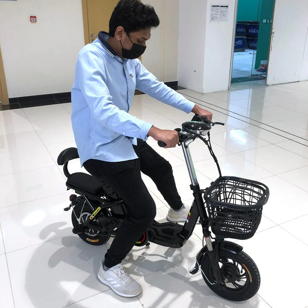 CRONY T8 Electric Delivery express Bicycle electrical scooter 12 inch 48v 10Ah electric bike - Image 9