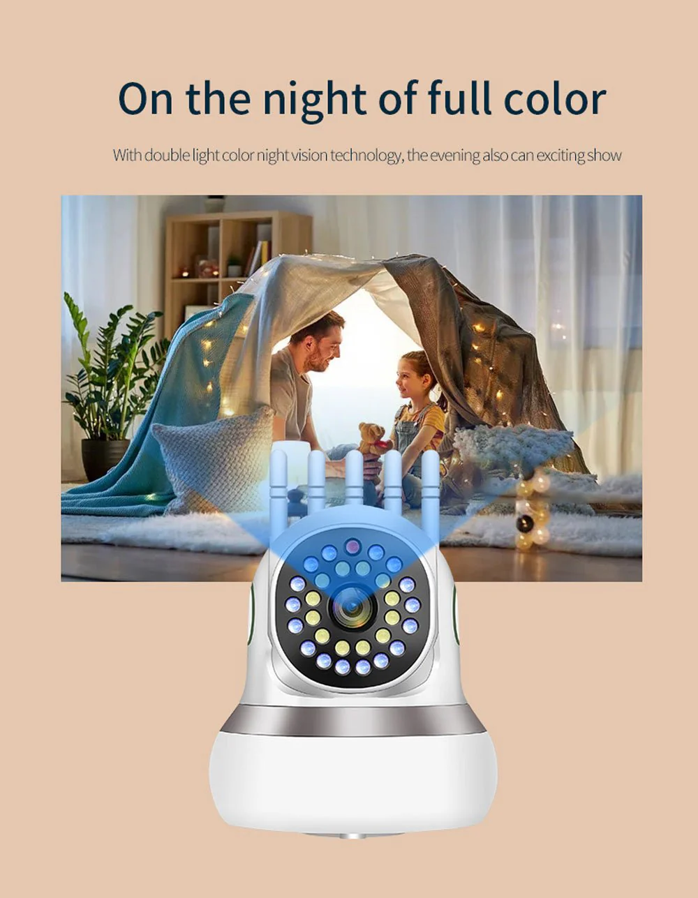 CRONY TC50-CA1Z2 5G Wifi Dual-band with Night Vision Motion Detection 2-Way Audio Home Security Surveillance - Image 4