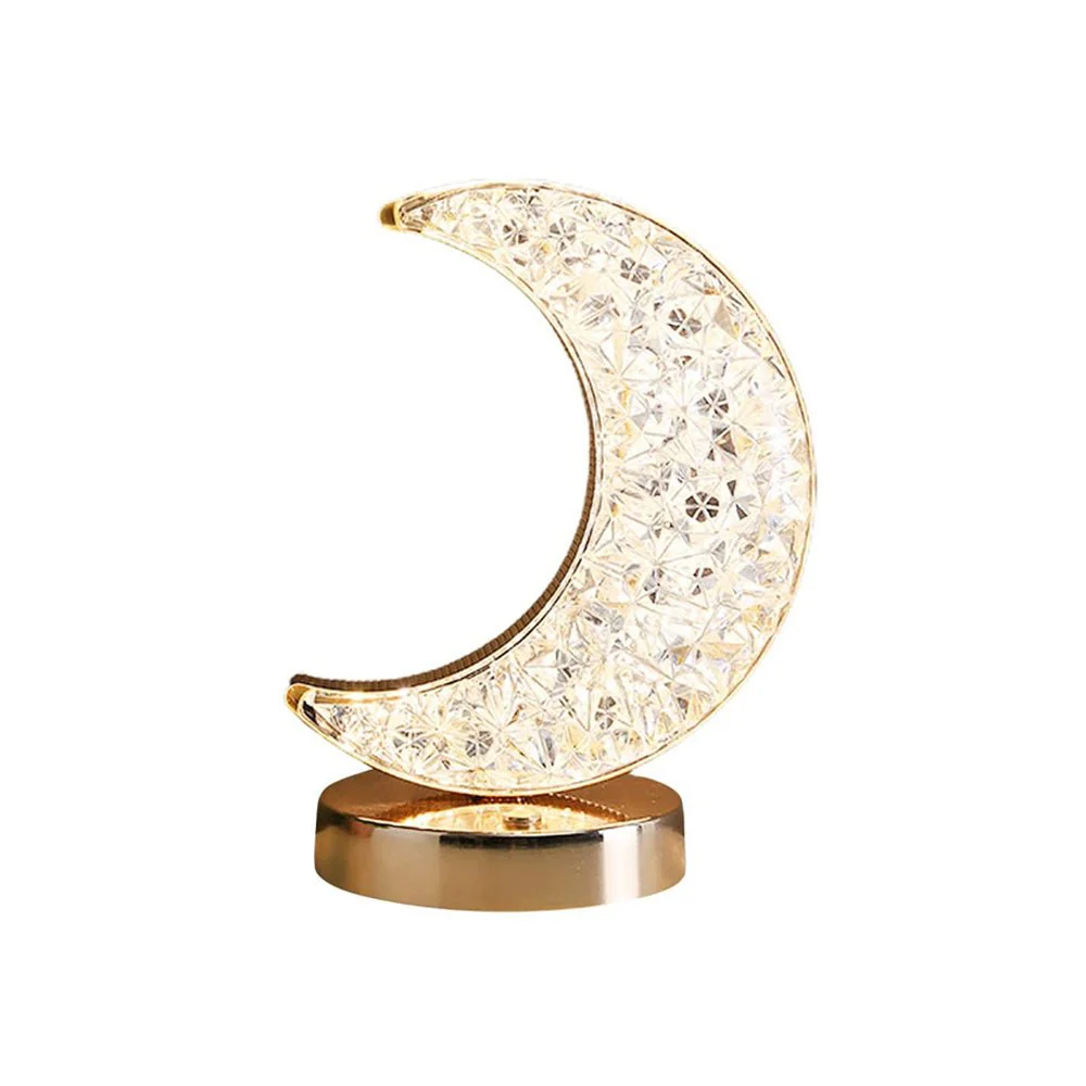 CRONY Three-color touch charging star eye lamp Modern Luxury Crystal Desk Lamp Bedroom Portable Night Light - Image 13