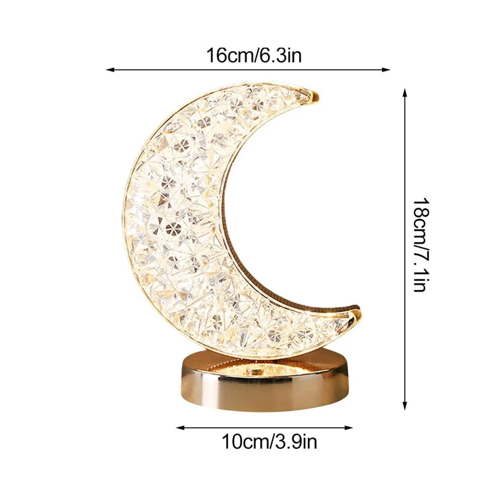 CRONY Three-color touch charging star eye lamp Modern Luxury Crystal Desk Lamp Bedroom Portable Night Light - Image 19