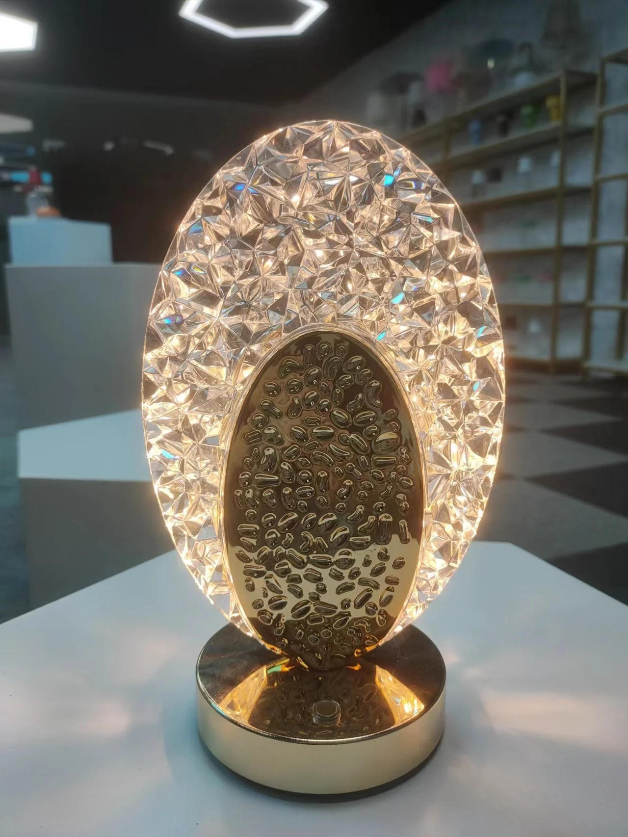 CRONY Three-color touch charging star eye lamp Modern Luxury Crystal Desk Lamp Bedroom Portable Night Light - Image 29