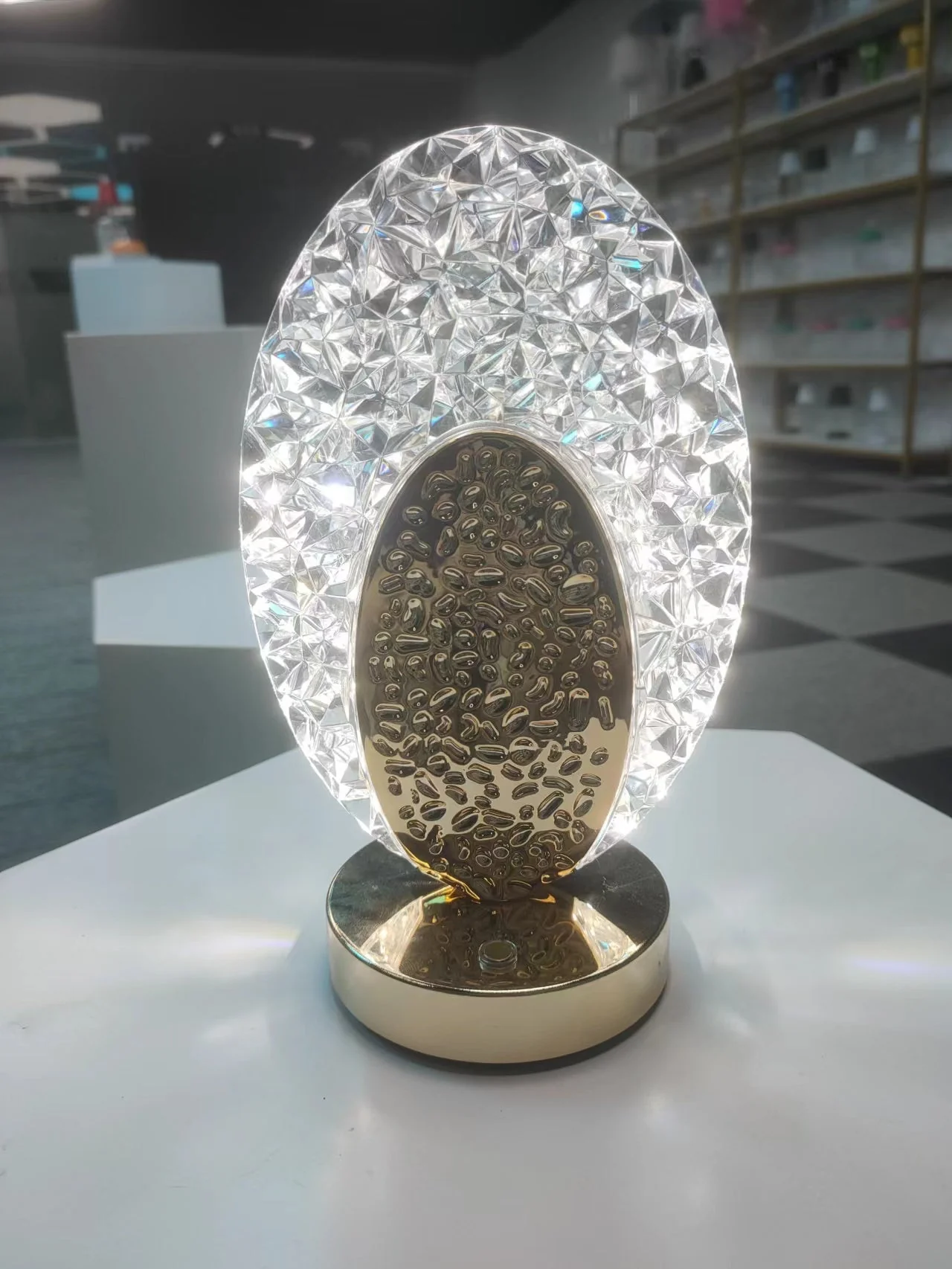 CRONY Three-color touch charging star eye lamp Modern Luxury Crystal Desk Lamp Bedroom Portable Night Light - Image 30