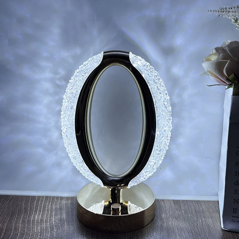 CRONY Three-color touch charging star eye lamp Modern Luxury Crystal Desk Lamp Bedroom Portable Night Light - Image 7