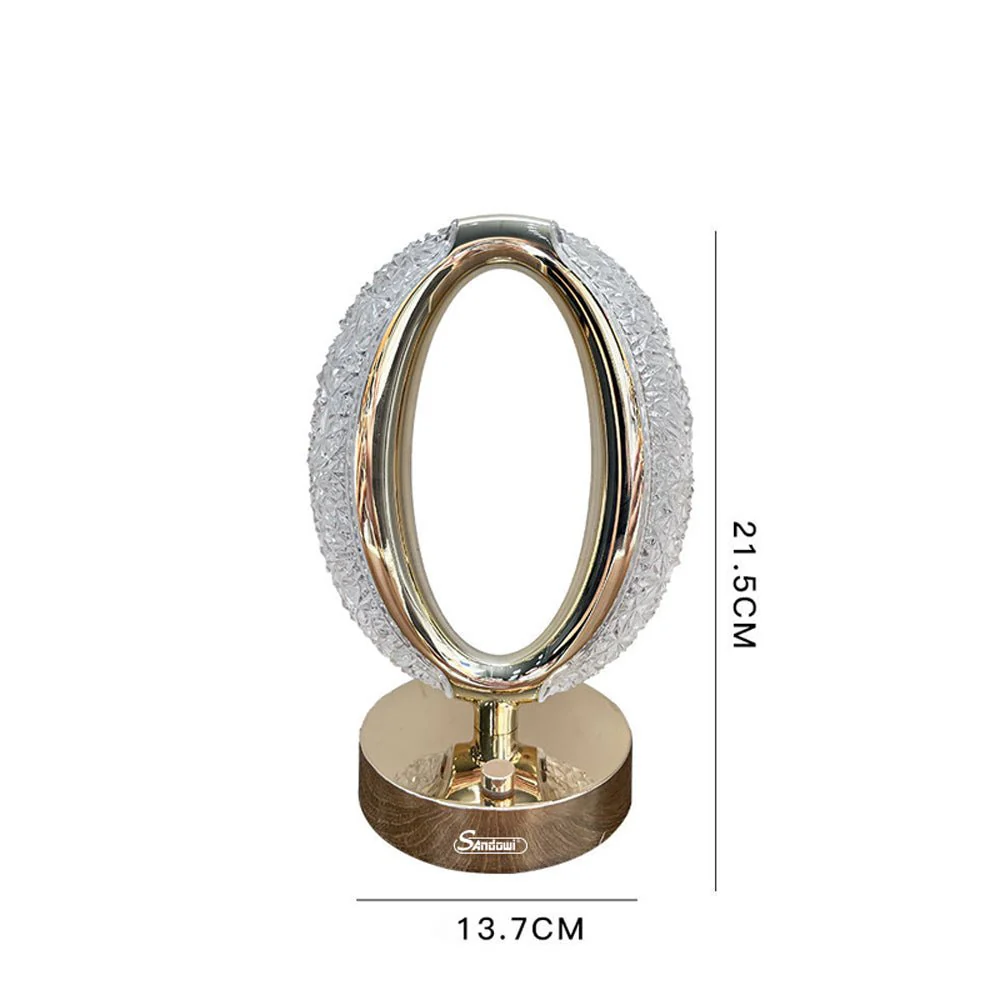 CRONY Three-color touch charging star eye lamp Modern Luxury Crystal Desk Lamp Bedroom Portable Night Light - Image 8