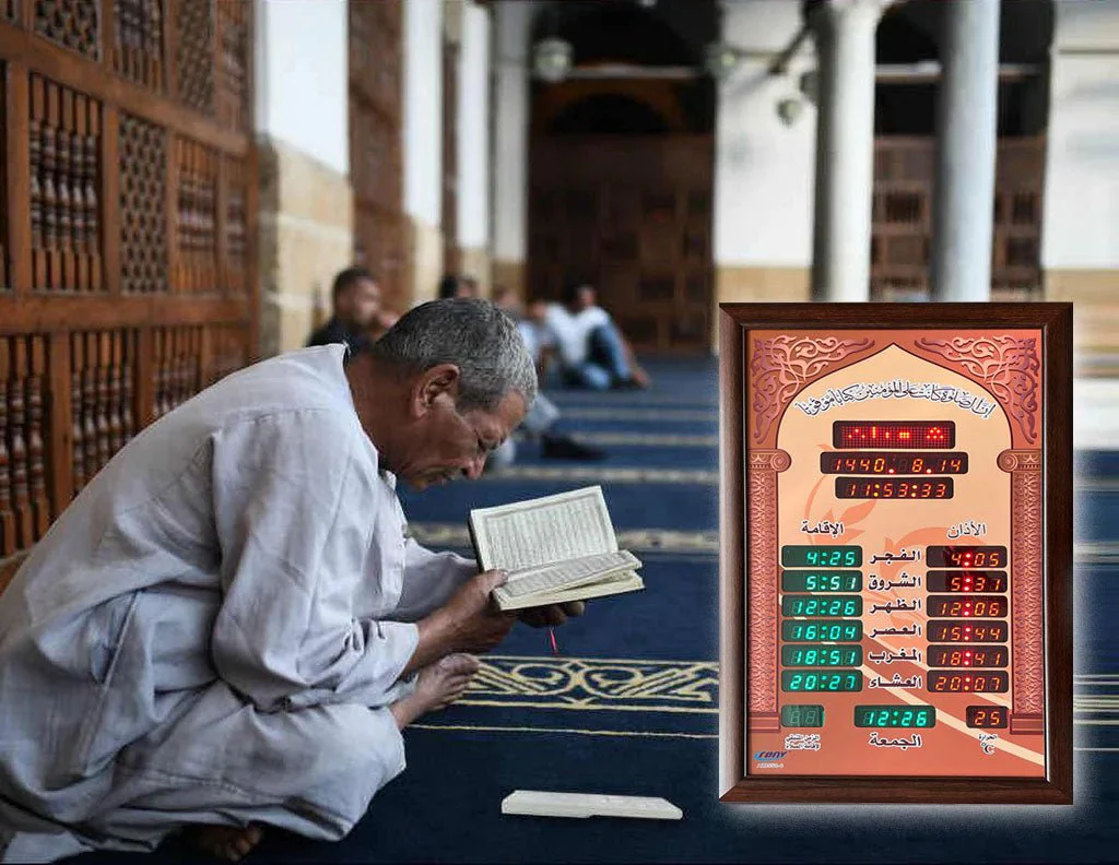CRONY TL-8558 AZAN clock Islamic Azan Wall Clock Mosque Prayer Clock Ramadan AZ8558-6 - Image 3