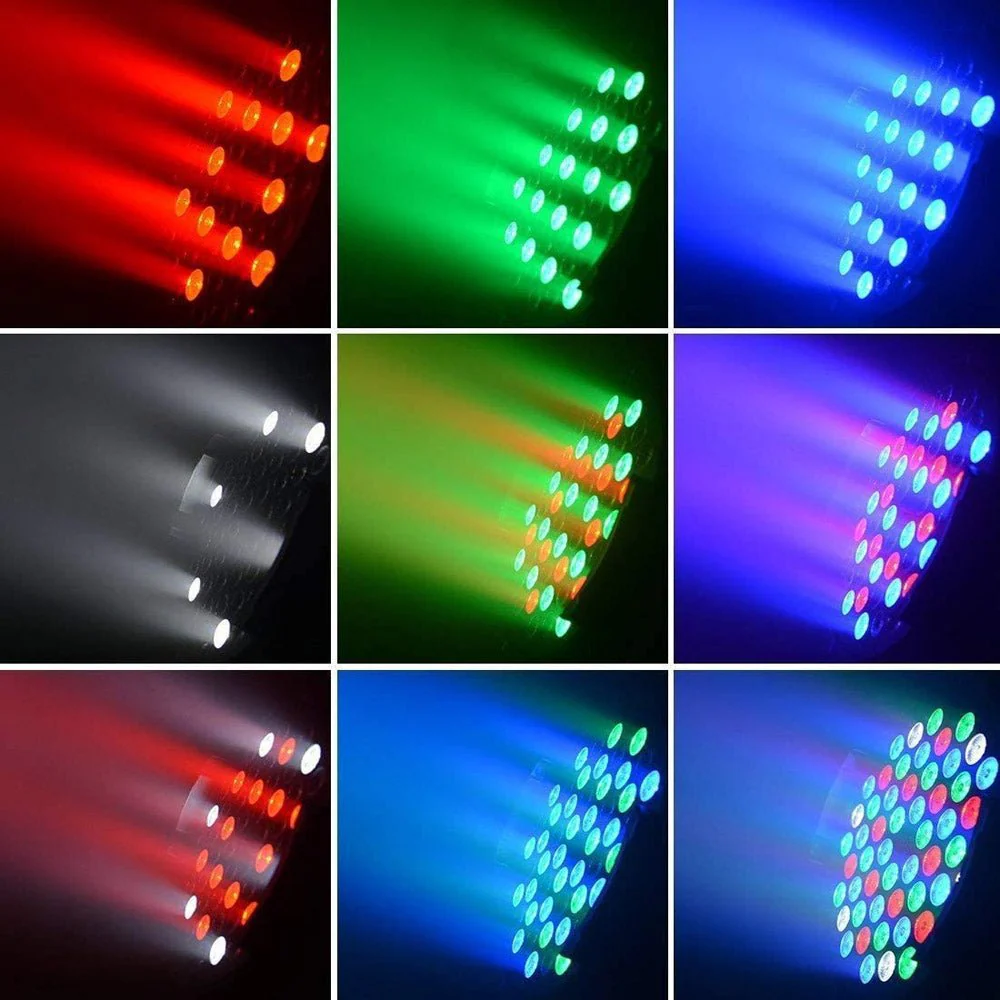 CRONY TP001/2 3W*54EACH RGB Led Par Light With DMX Cable for Use in DJ Disco Party, Stage Lighting - Image 3