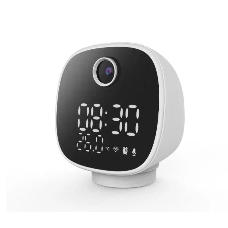 CRONY IPC180 500W WIFI Camera+Clock+Night light+Temperature TUYA Wifi Temperature Alarm Baby Monitor with Night Lamp Clock - Image 2